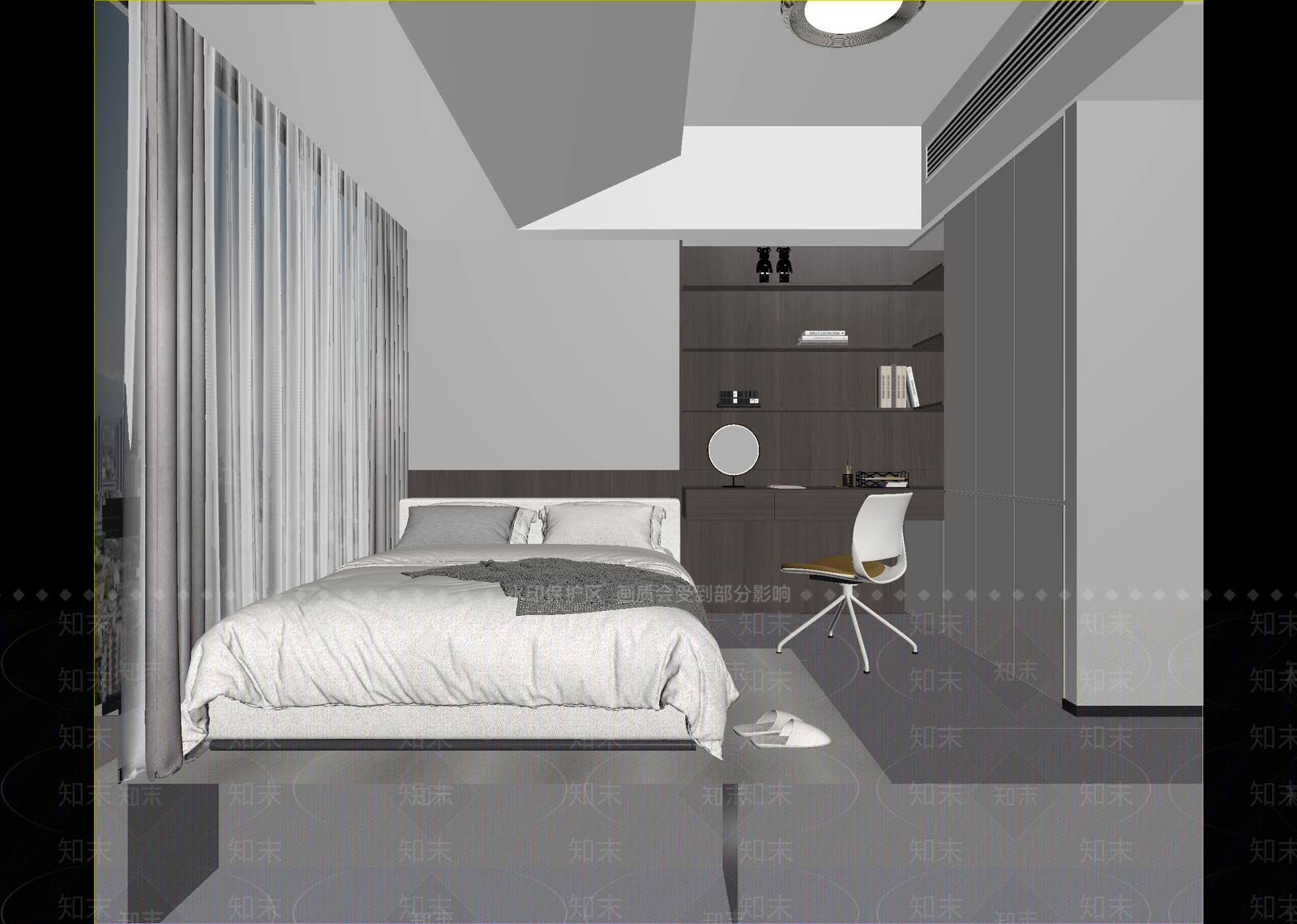 现代酒店客房3D模型下载【ID:1215185088】