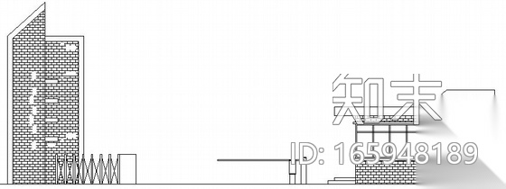 [山东]国际新城E区大门建筑水电方案图cad施工图下载【ID:165948189】