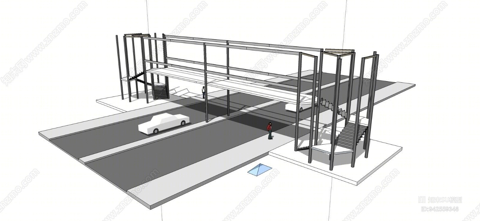 天桥SU模型下载【ID:942559348】