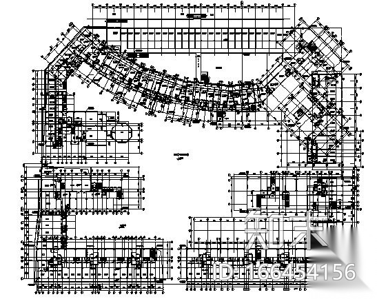 [深圳市宝安区]某小区住宅楼群总体建筑设计方案图cad施工图下载【ID:166454156】