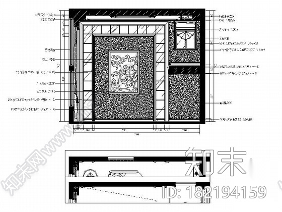 [福建]古典中式精品复式室内CAD装修图（含效果）cad施工图下载【ID:182194159】