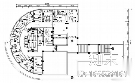 某浴足坊装修施工图cad施工图下载【ID:166529161】