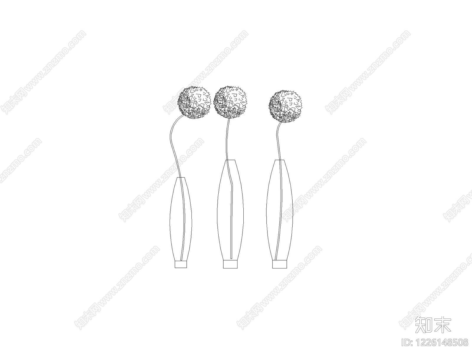 摆件cad施工图下载【ID:1226148508】