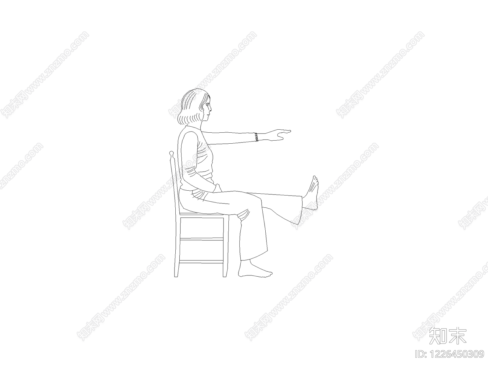 人物cad施工图下载【ID:1226450309】