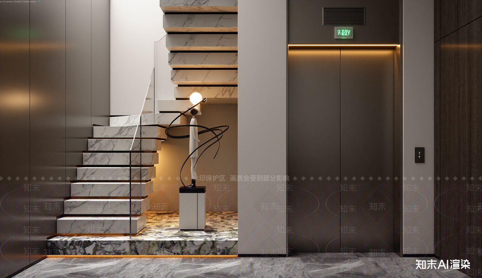现代玄关3D模型下载【ID:1221490704】
