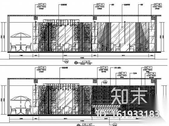 [深圳]首家五星级度假酒店典雅火锅城装修设计施工图（含...cad施工图下载【ID:161933183】