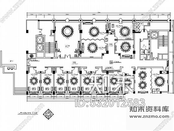 施工图某餐厅装饰装修图cad施工图下载【ID:532012583】