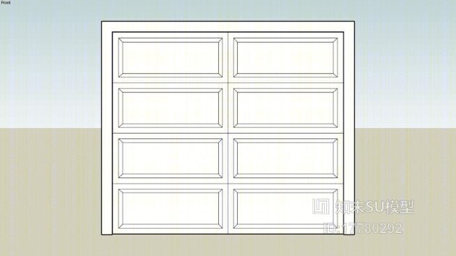 门板SU模型下载【ID:17780292】