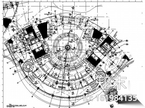 某知名酒店大堂室内装修图（含实景）cad施工图下载【ID:161984135】