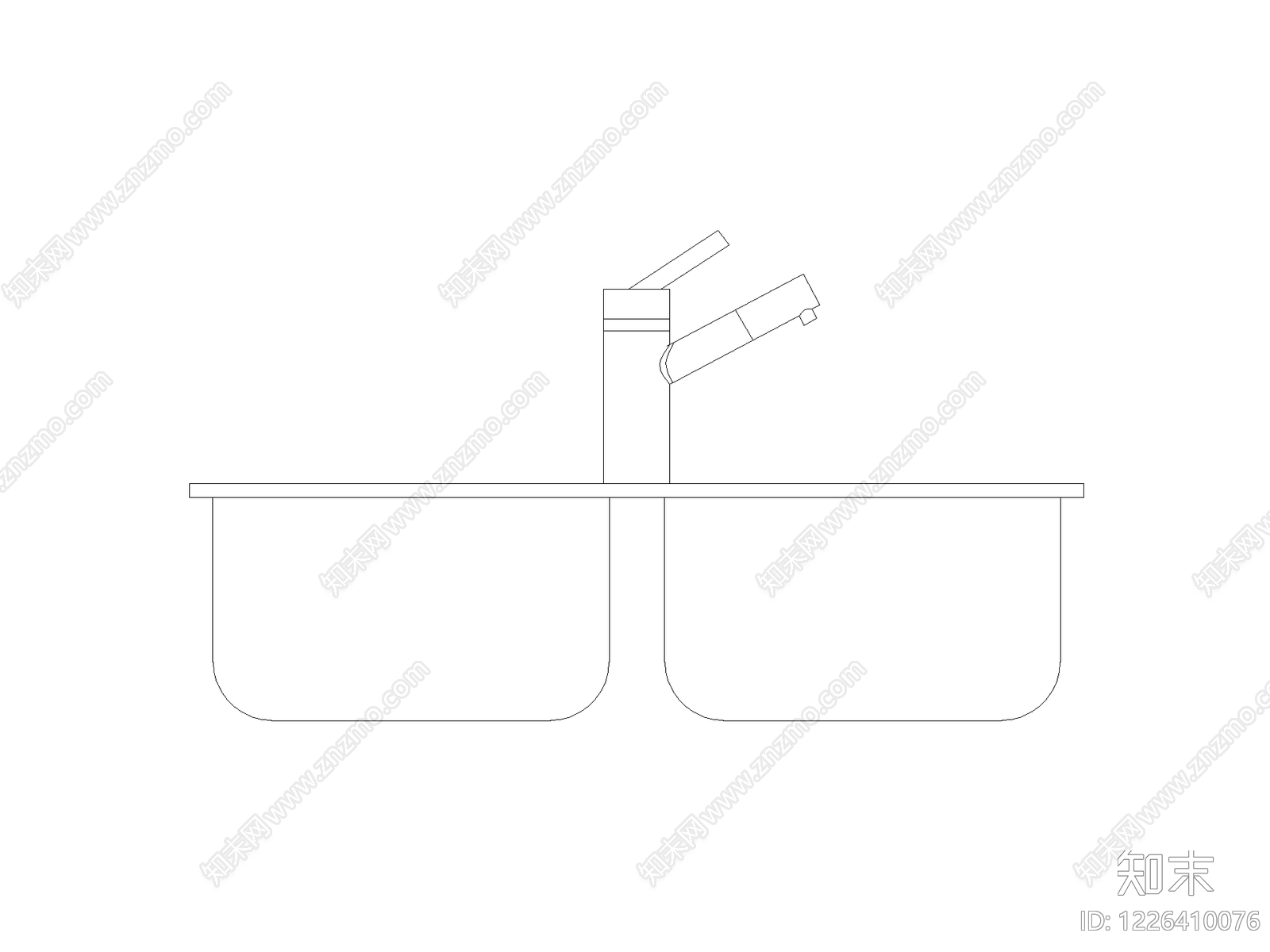 厨房设施cad施工图下载【ID:1226410076】