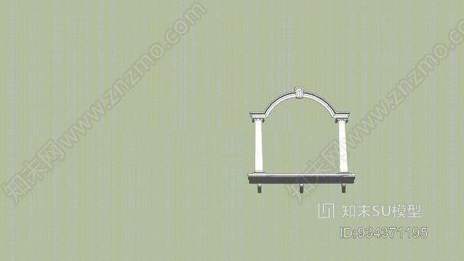 窗户外框SU模型下载【ID:934371195】