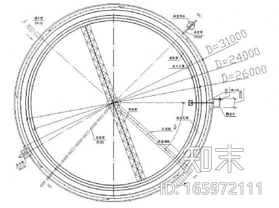 辐流式二沉池大样图施工图下载【ID:165972111】