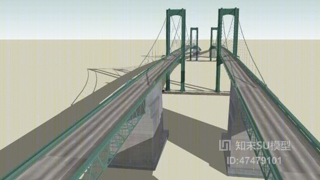 大桥SU模型下载【ID:918038227】