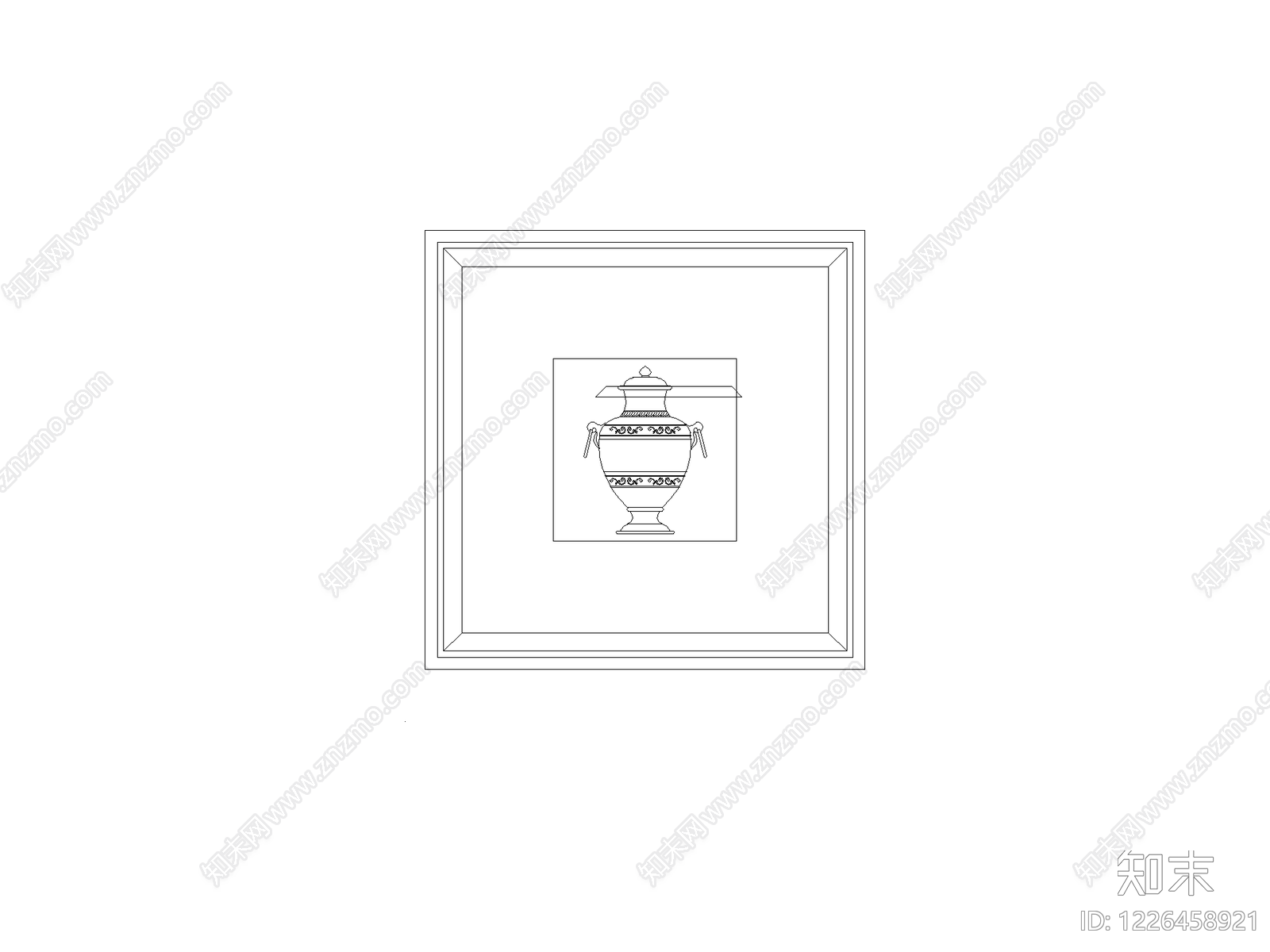 摆件cad施工图下载【ID:1226458921】