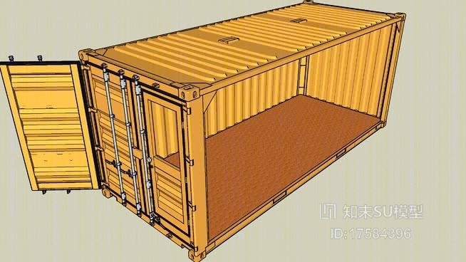集装箱SU模型下载【ID:919291128】