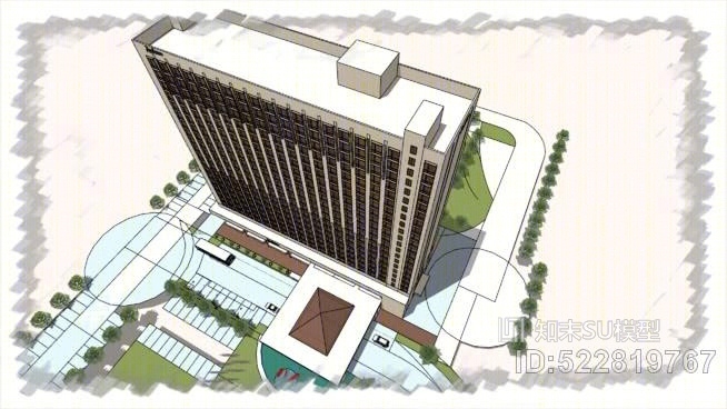 雷迪森酒店SU模型下载【ID:522819767】
