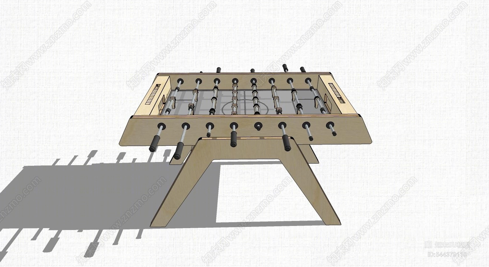 现代桌上足球SU模型下载【ID:544379110】