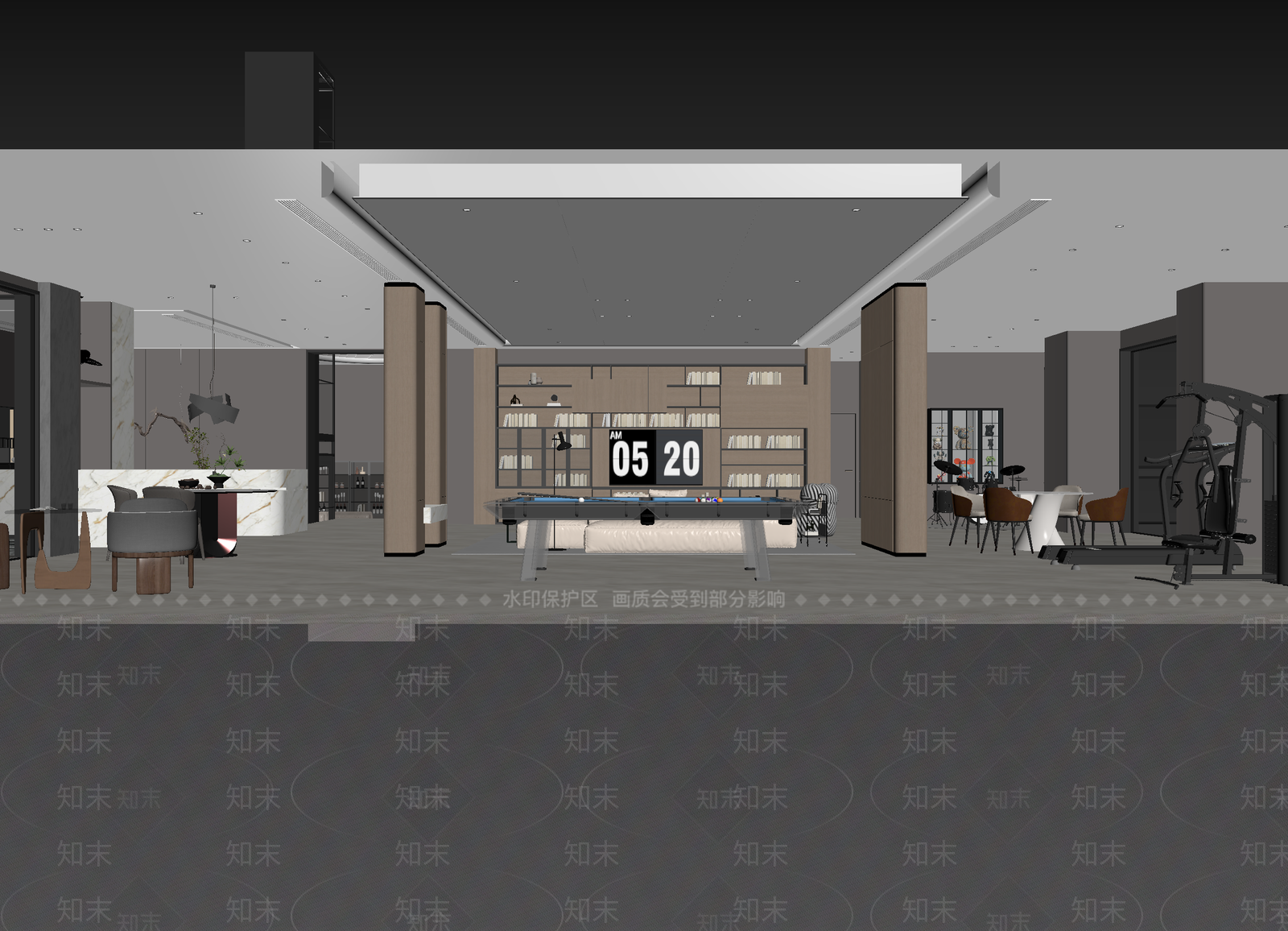 现代其他通用空间3D模型下载【ID:1214823418】