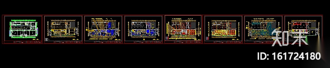 某公司会议室设计施工图cad施工图下载【ID:161724180】