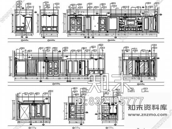 图块/节点欧陆酒店客房立面图cad施工图下载【ID:832195777】