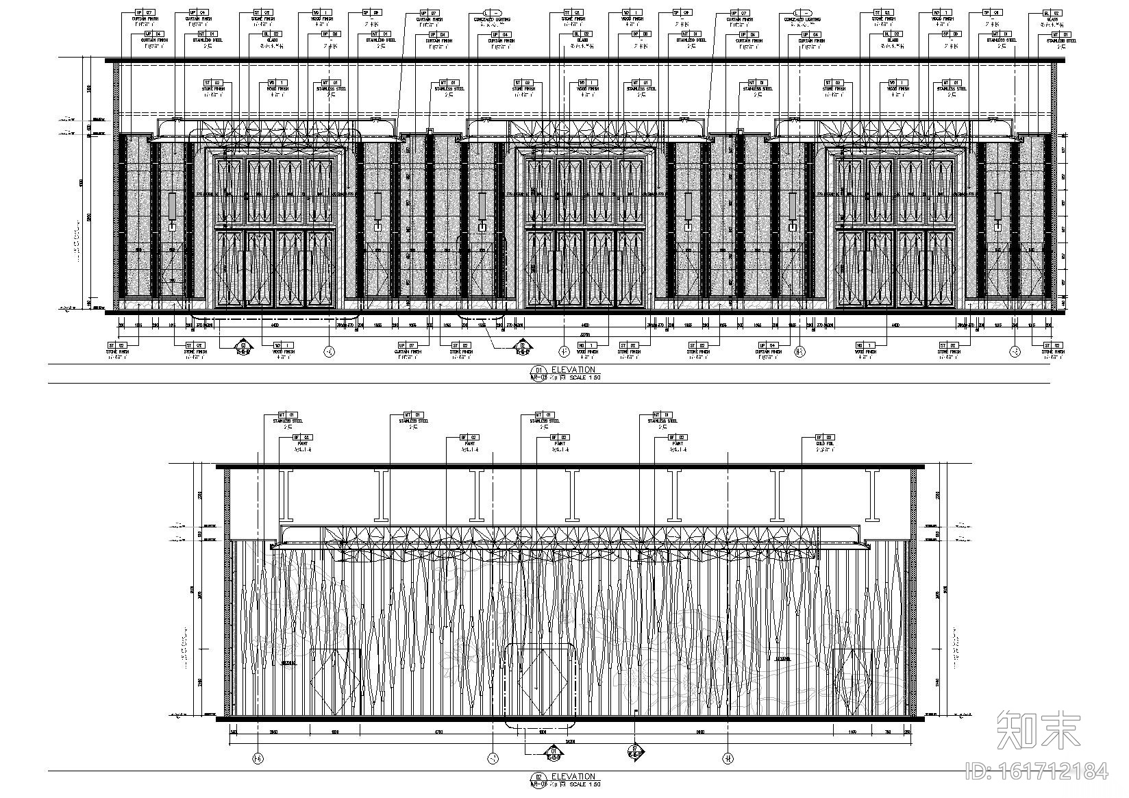 [广东]超高层知名五星度假酒店全套施工图cad施工图下载【ID:161712184】