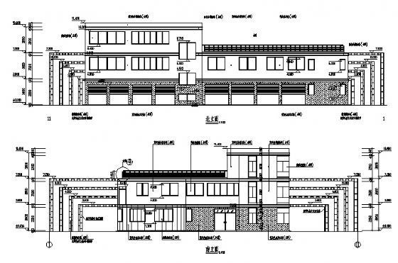 小区会所建筑施工图cad施工图下载【ID:151666154】