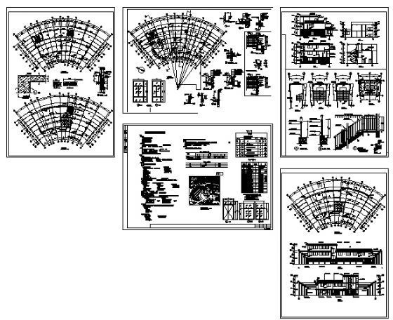 小区会所建筑施工图cad施工图下载【ID:151666154】