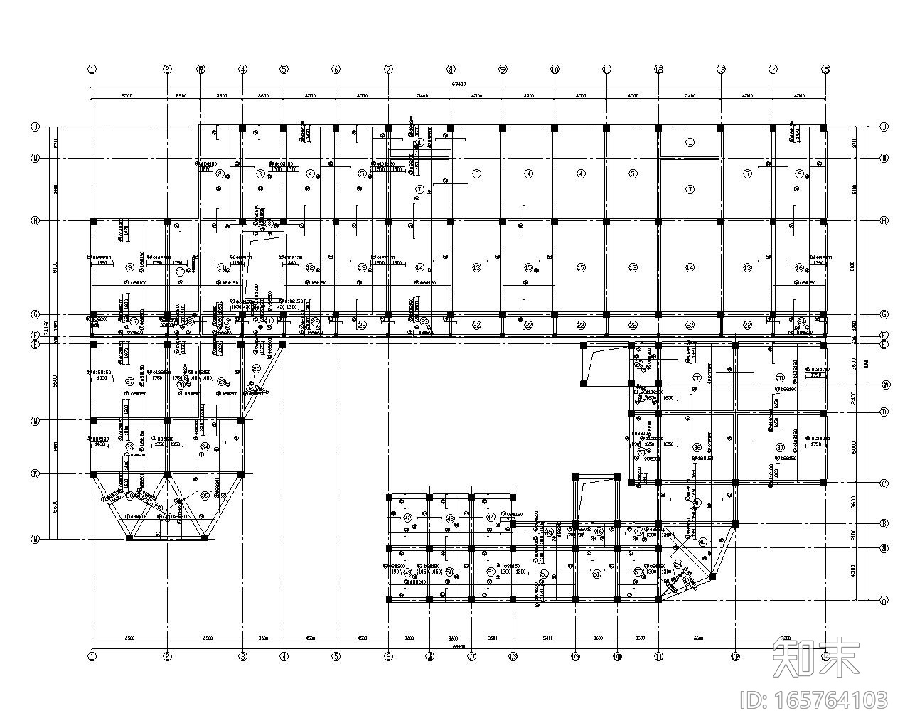 四层幼儿园框架结构cad施工图下载【ID:165764103】