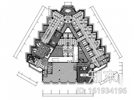 [四川]五星级旅游酒店餐厅装修设计CAD施工图（含效果）施工图下载【ID:161934196】