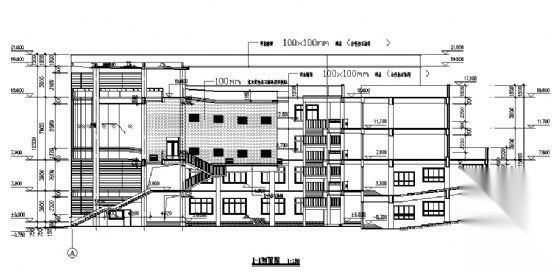 某五层学校教学楼建筑施工图cad施工图下载【ID:151576158】