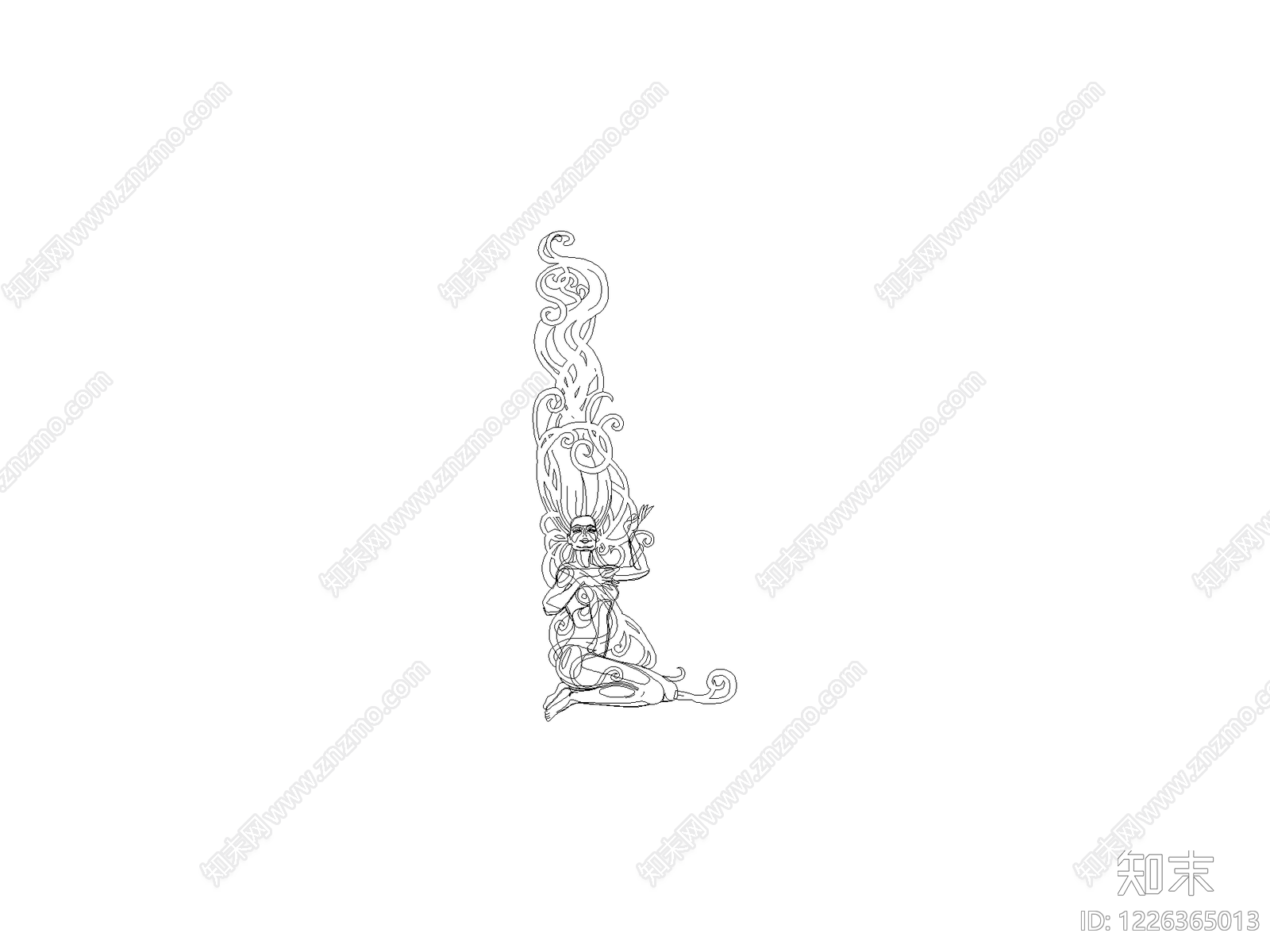 人物cad施工图下载【ID:1226365013】