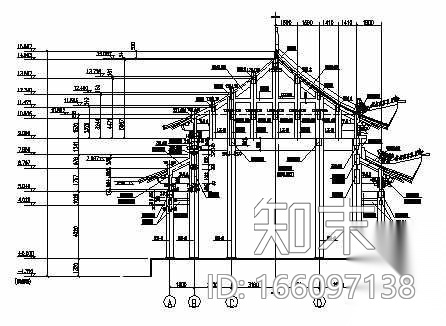 某寺大雄宝殿结构施工图纸cad施工图下载【ID:166097138】