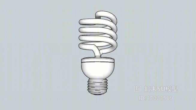 CFL灯泡SU模型下载【ID:47331509】