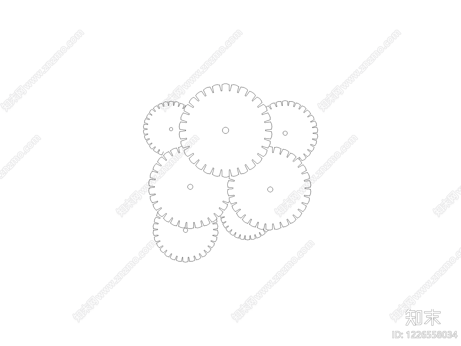 现代花CAD图纸