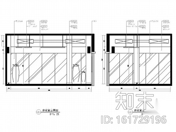 [重庆]现代二层售楼处室内装修图(含效果)cad施工图下载【ID:161729196】
