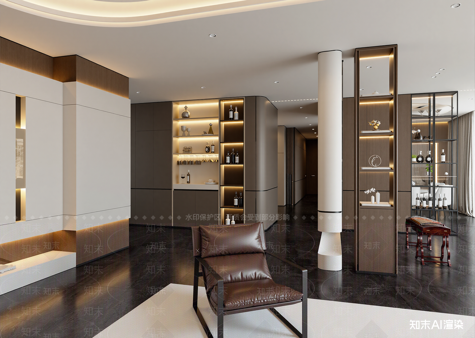 现代酒店大堂3D模型下载【ID:1215051187】
