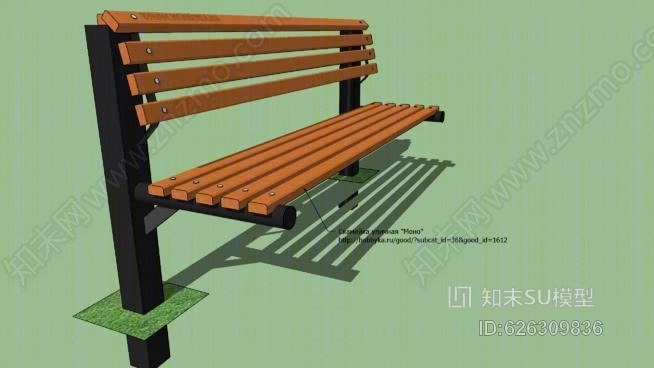 户外长椅“单”SU模型下载【ID:626309836】