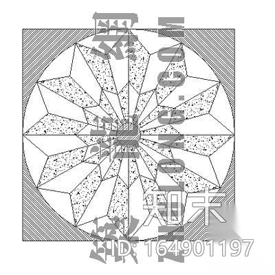 石材拼花施工图下载【ID:164901197】