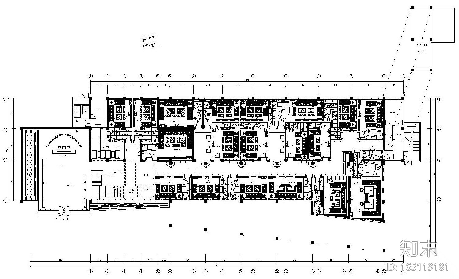 [河南]皇家一号娱乐会所施工图设计（附效果图）cad施工图下载【ID:165119181】