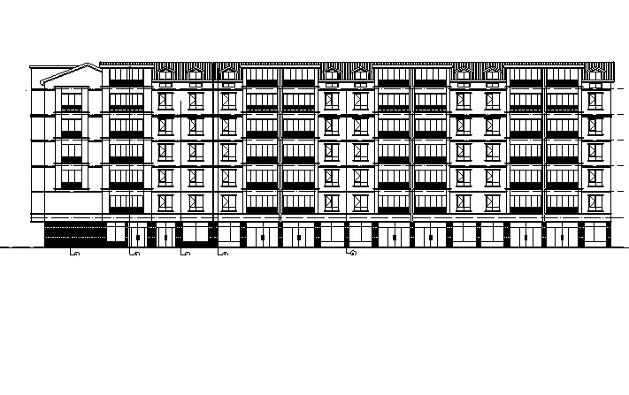 [宁夏]多层新中式风格塔式住宅建筑施工图（含全专业及...cad施工图下载【ID:167927101】