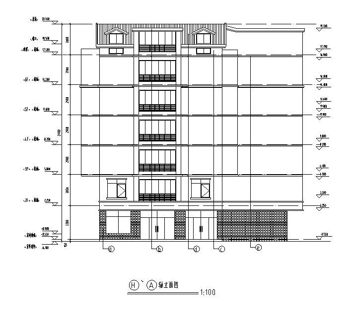 [宁夏]多层新中式风格塔式住宅建筑施工图（含全专业及...cad施工图下载【ID:167927101】