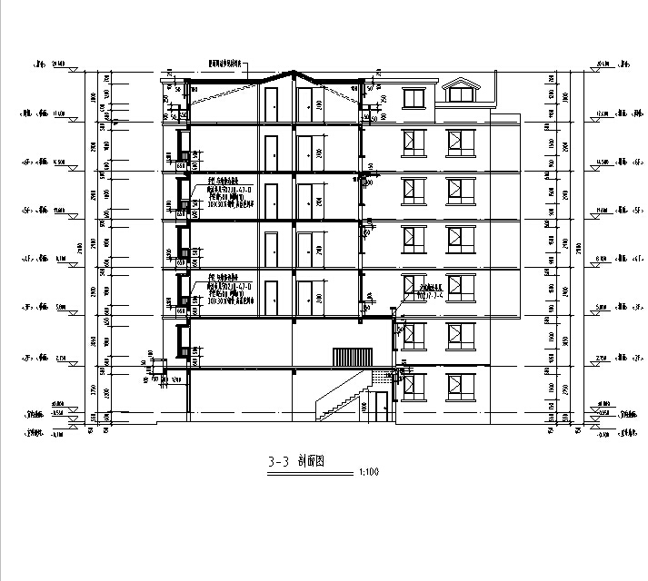 [宁夏]多层新中式风格塔式住宅建筑施工图（含全专业及...cad施工图下载【ID:167927101】