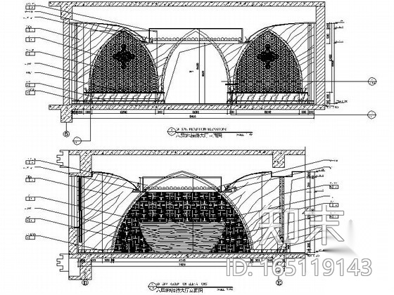 异域风SPA接待室设计装修图（含效果）cad施工图下载【ID:165119143】