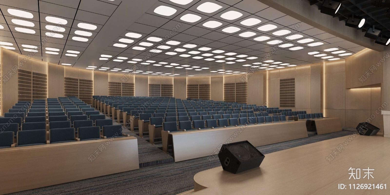 现代学校报告厅3D模型下载【ID:1126921461】