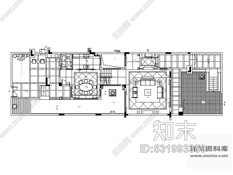 施工图五层大型高档别墅装修图含实景施工图下载【ID:531993359】