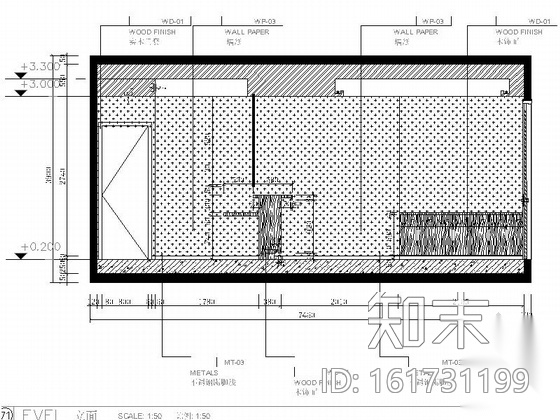 [杭州]现代风售展中心室内装修图cad施工图下载【ID:161731199】