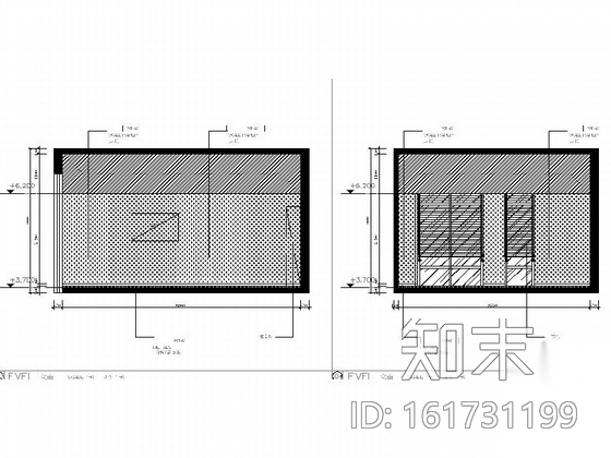 [杭州]现代风售展中心室内装修图cad施工图下载【ID:161731199】