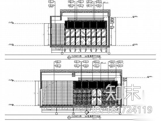 [西藏]时尚五星级酒店健身瑜伽室装修施工图（含效果图）cad施工图下载【ID:161724119】