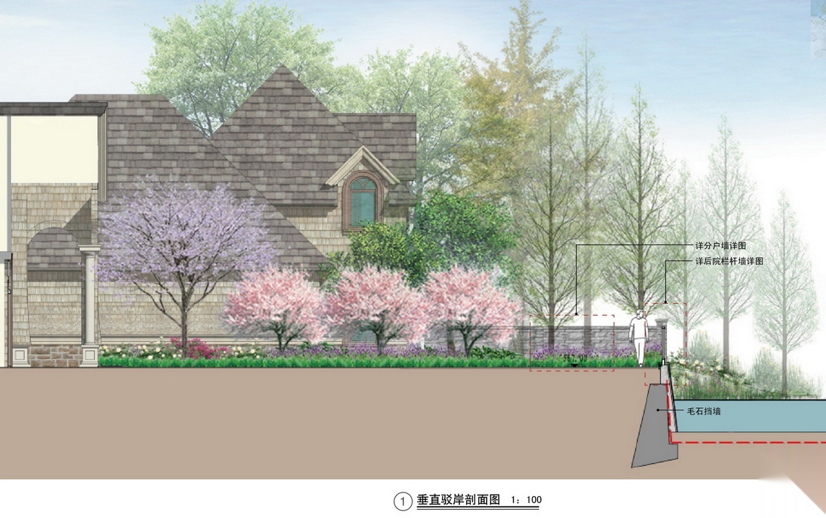 [四川]高档滨水别墅区景观扩初设计方案施工图下载【ID:161018180】