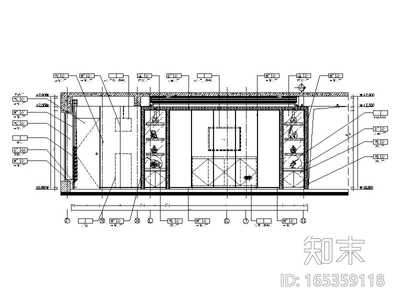 [石家庄]简约欧式样板房室内设计施工图（含实景图）cad施工图下载【ID:165359118】